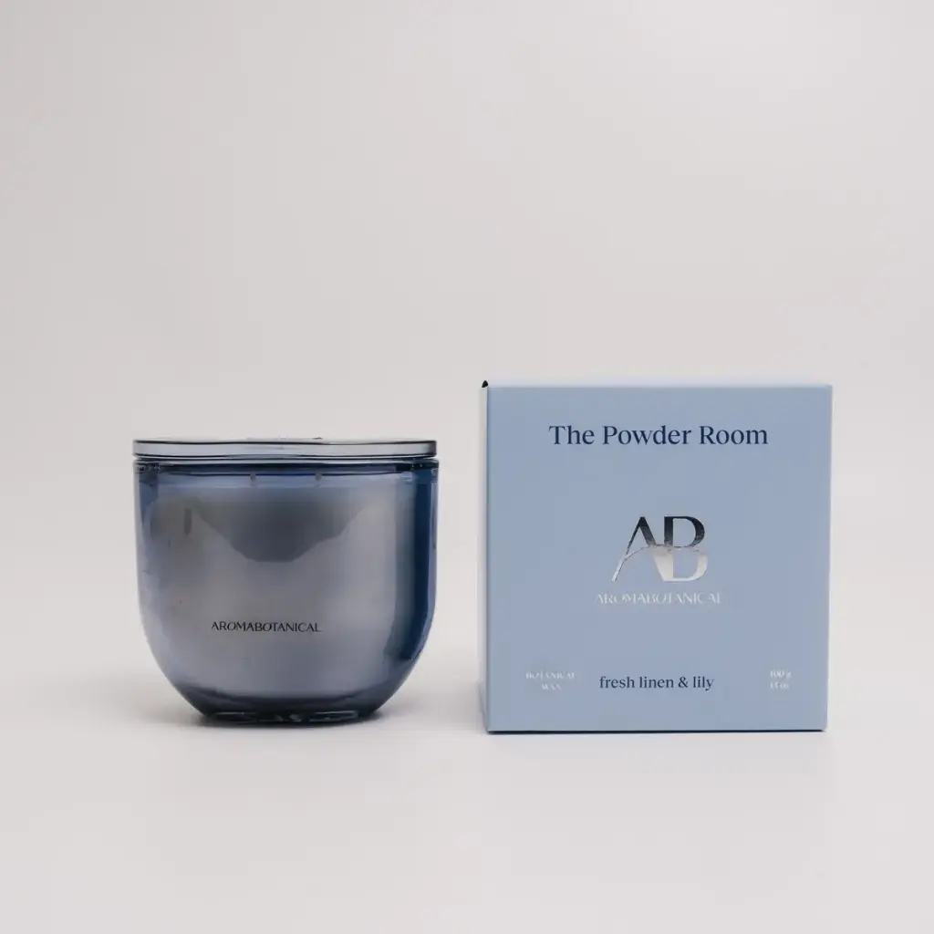 AB CORE CANDLE 400g THE POWDER ROOM - FRESH LINEN & LILY