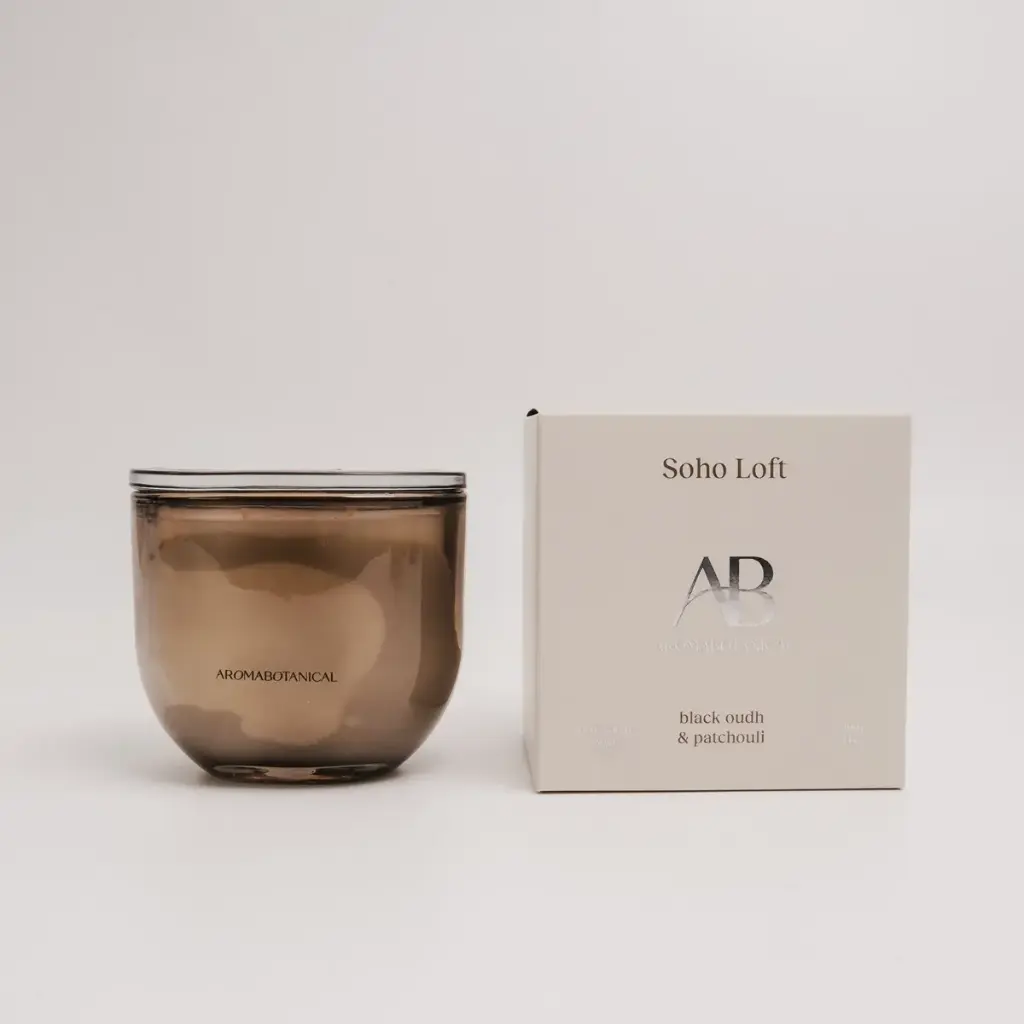 AB CORE CANDLE 400g SOHO LOFT - BLACK OUD & PATCHOULI