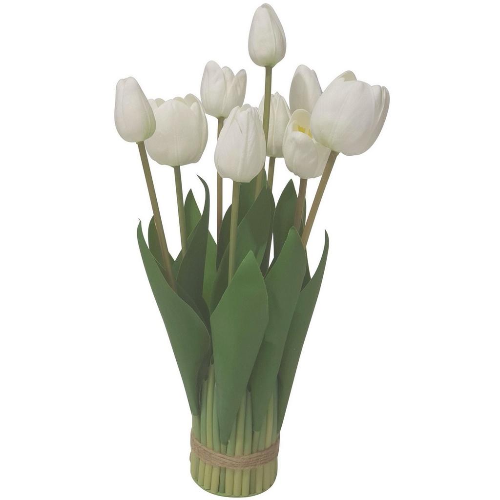 WHITE TULIP ARRANGEMENT - 12 HEAD