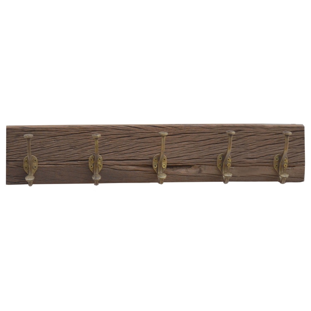 WOODEN RAILWAY SLEEPER WOOD COAT HOOKS