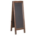 HEIRLOOM SOLID TEAK DOUBLE SIDED BLACK BOARD