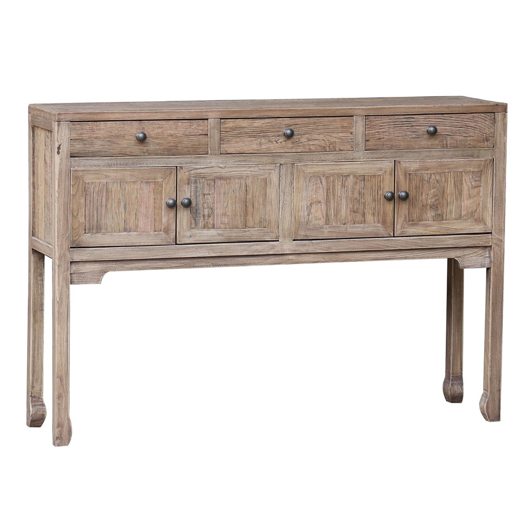 CONSOLE - RECLAIMED OAK TOP