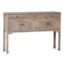 CONSOLE - RECLAIMED OAK TOP