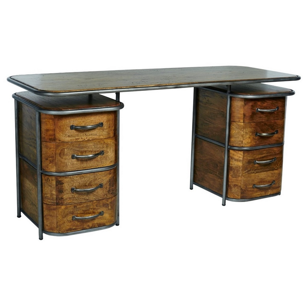 FRENCH ART DECO DESK - RUSTIC