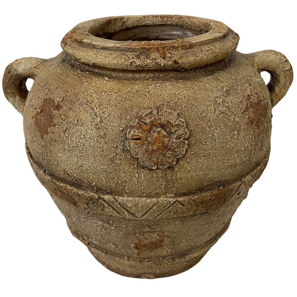 POT - INDOOR & OUTDOOR - ANTIQUE MARBLE MAGNESIA COMPOSITE