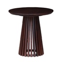 OAK SIDE TABLE ANTIQUE WALNUT - OAK