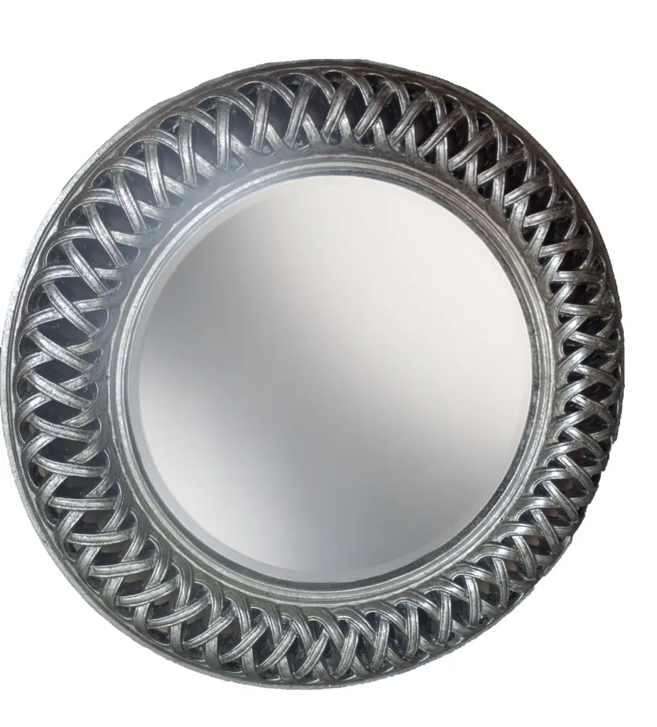 ROUND ORNATE MIRROR ANTIQUE GOLD