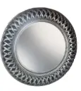 ROUND ORNATE MIRROR ANTIQUE GOLD