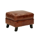 CURVED LEG OTTOMAN VINTAGE CIGAR