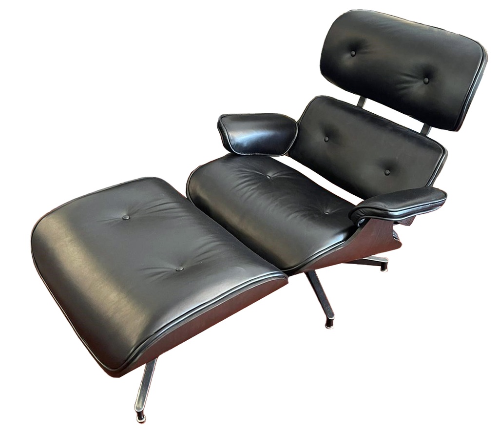 EAMES CHAIR & STOOL - BELON BLACK