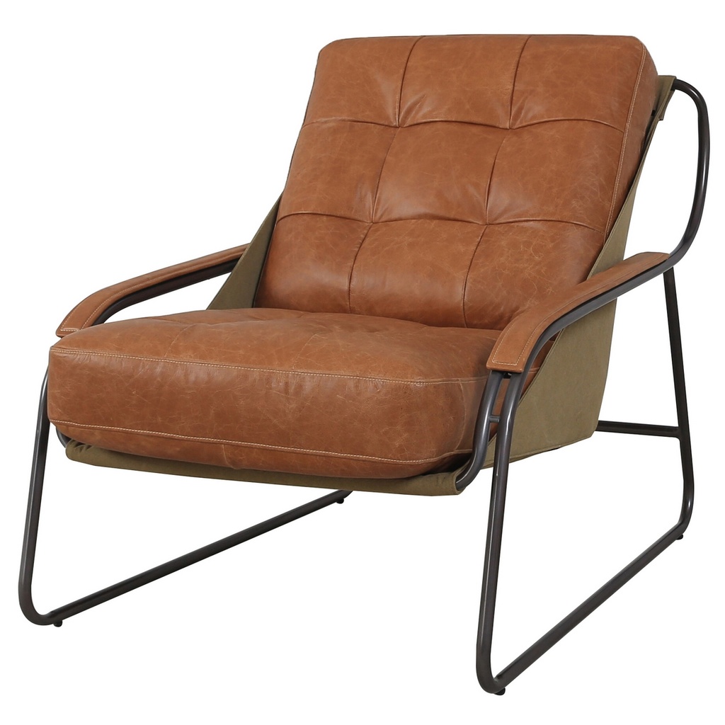PANDORA CHAIR - COLUMBIA BROWN & KAKI CANVAS