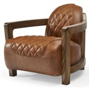 STRATTONBURG CLUB - COGNAC BROWN/OAK