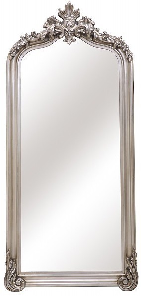 ANTIQUED ORNATE BEVELLED MIRROR