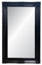 BLACK ORNATE BEVELLED MIRROR