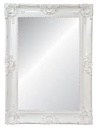 ORNATE BEVELLED MIRROR - ANTIQUE WHITE