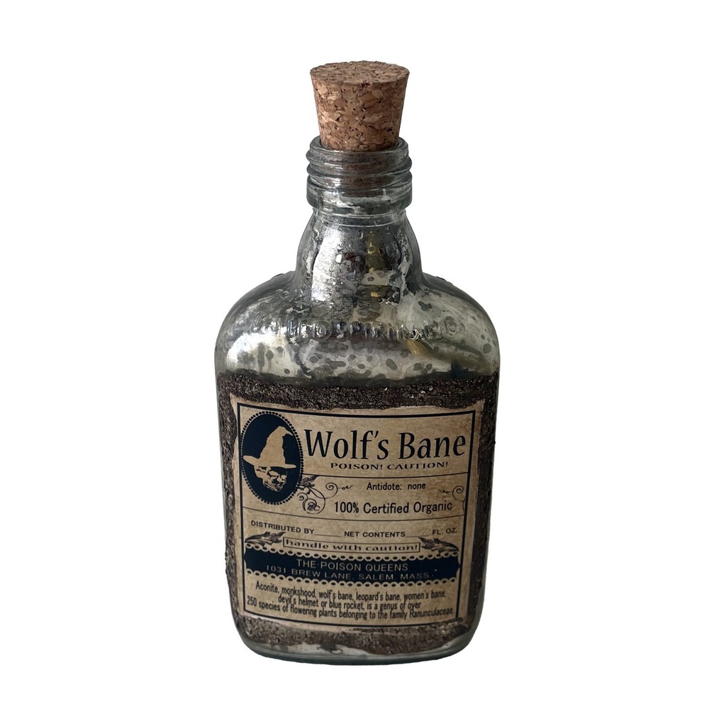 FRENCH CHATEAU ANTIQUE MEDICINE BOTTLE - RUSTIC ANTIQUE SILVER