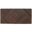 PRAIRIE PARQET DINING TABLE WITH DOUBLE PEDASTAL BASE - WALNUT