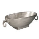 ALU OVAL HANDLE BOWL (S) - SILVER
