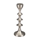 ALU TIERED CANDLE HOLDER (S) - SILVER