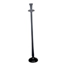 ALU ROUND CANDLE HOLDER (L) - BLACK