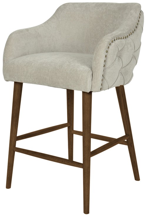 CHARLESTON BUTTONED BACK BARSTOOL - SEAT HEIGHT 650