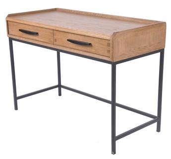 DESK - OAK/METAL