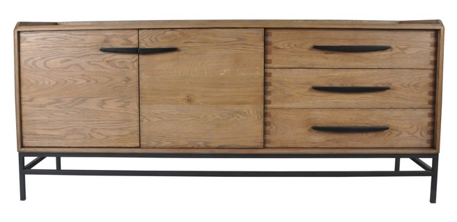BUFFET - OAK/METAL