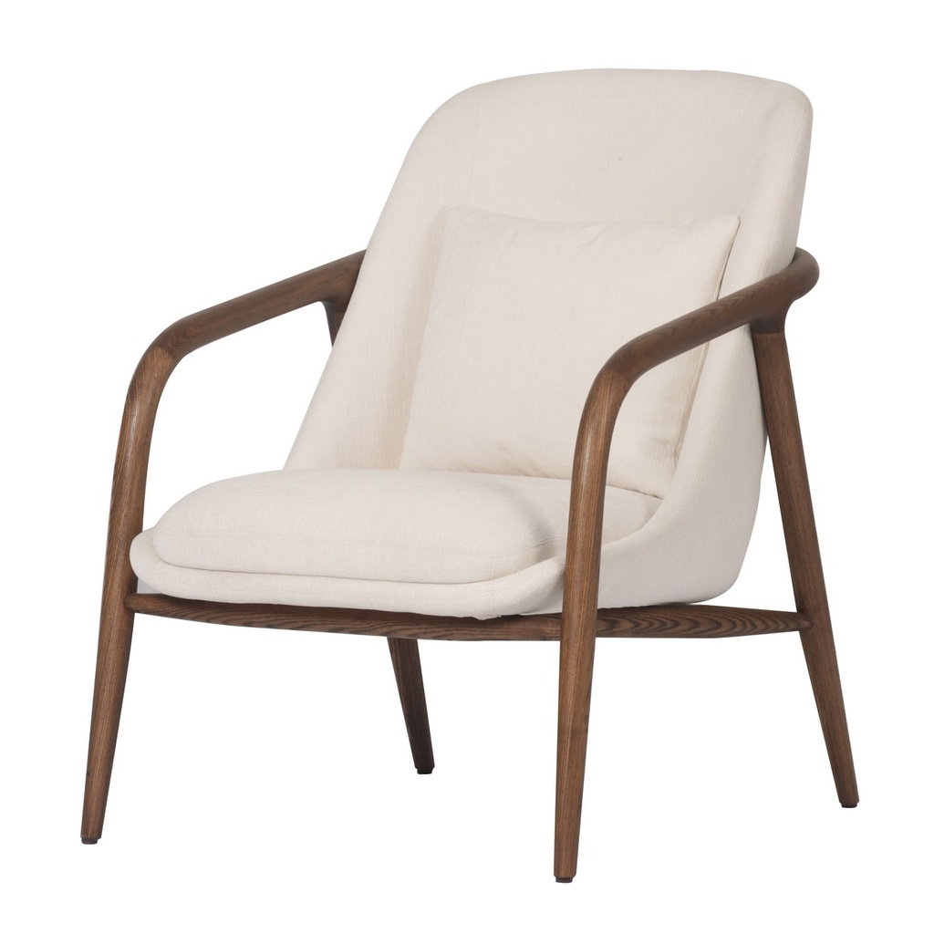 BELLA OCCASSIONAL CHAIR - ASHWOOD LEGS W/ FABRIC