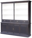 BLACK BOOKCASE POPLAR/BLACK WASH