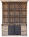 WALL UNIT WITH SLIDING BARN DOORS