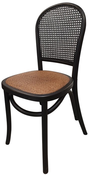 DINING CHAIR BLACK CHINESE OAK