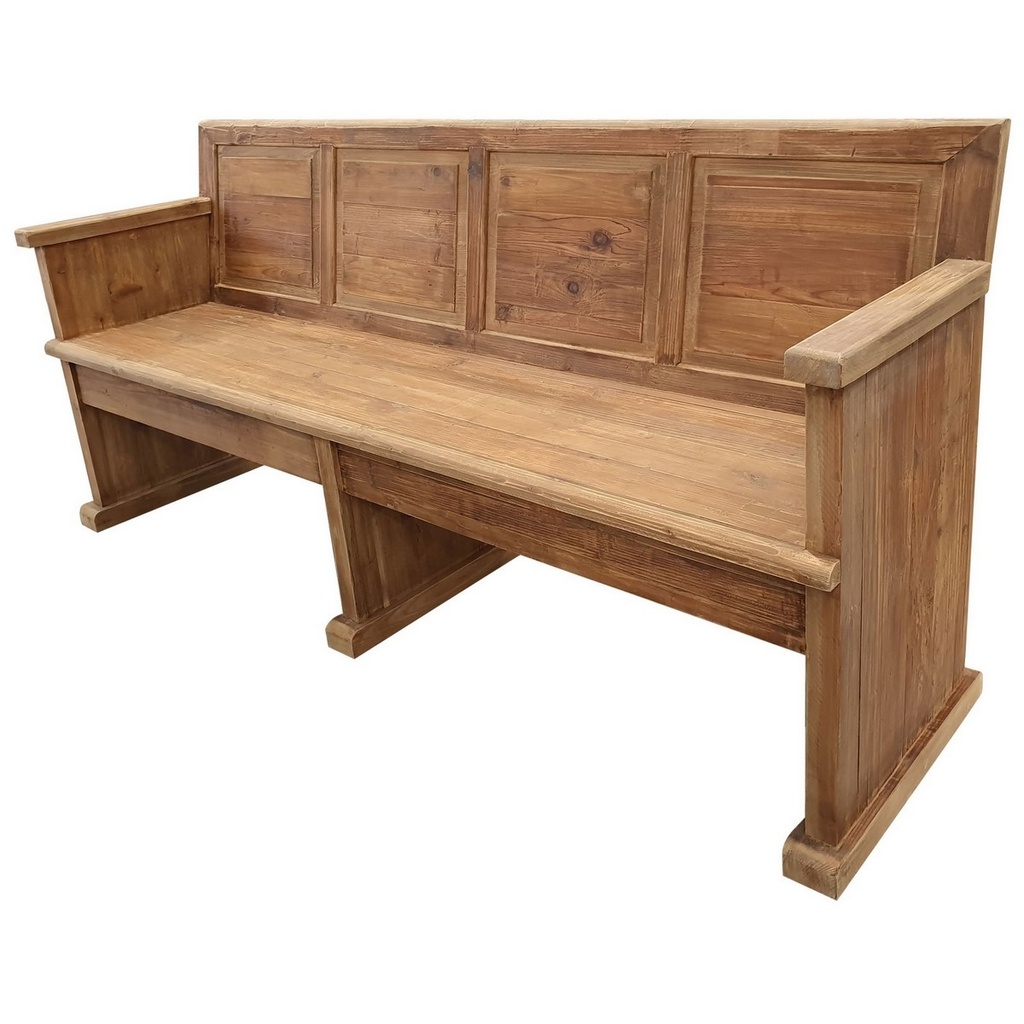 OLD PINE CHURCH PEW