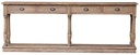 HALL TABLE 4 DRAWERS - OLD ELM