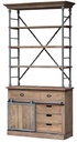 WALL UNIT W/ SLIDING DOOR - OLD ELM