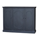 BLACK DISTRESSED SIDEBOARD - OLD PINE