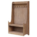 OLD OAK ENTRANCE UNIT W/SEAT & HOOKS - RECLAIMED OAK