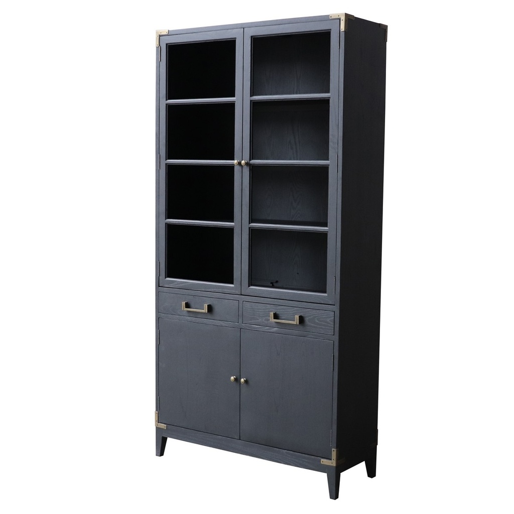 HARLEQUIN BOOKCASE - OLD PINE / METAL FITTINGS