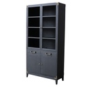 HARLEQUIN BOOKCASE - OLD PINE / METAL FITTINGS