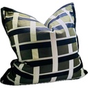 SNUGG & CO. CUSHION COVER - PRINTED CUSHION COVER - GREEN VELVET