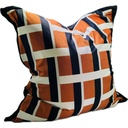 SNUGG & CO. CUSHION COVER - PRINTED CUSHION COVER - ORANGE VELVET