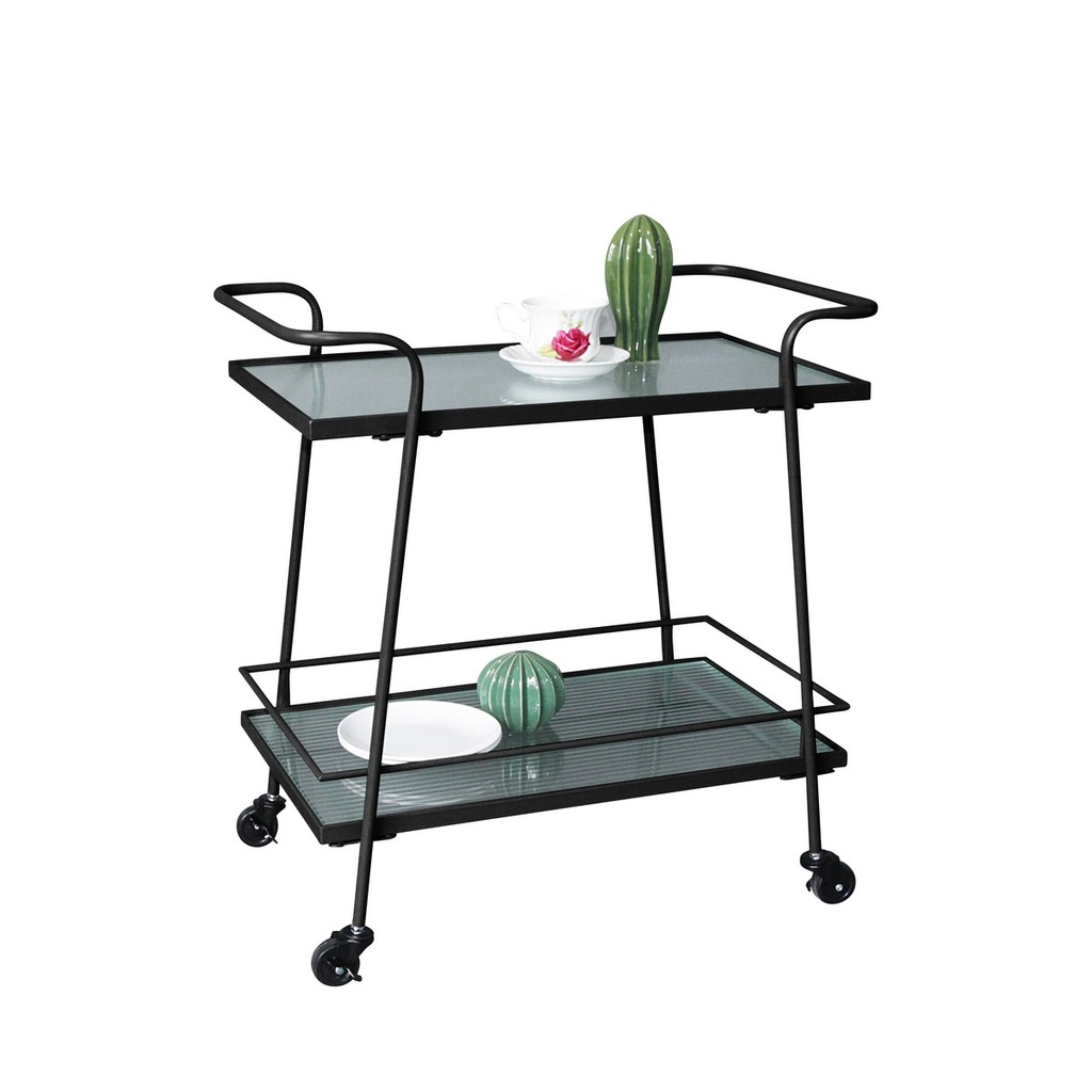 METAL BAR CART - BLACK
