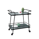 METAL BAR CART - BLACK