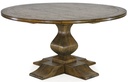 BOSQUET PEDASTAL ROUND DINING TABLERUSTIC VINTAGE