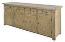 BOSQUET 4 DOOR/6 DRAWER BUFFET - MANGO RUSTIC LIGHT