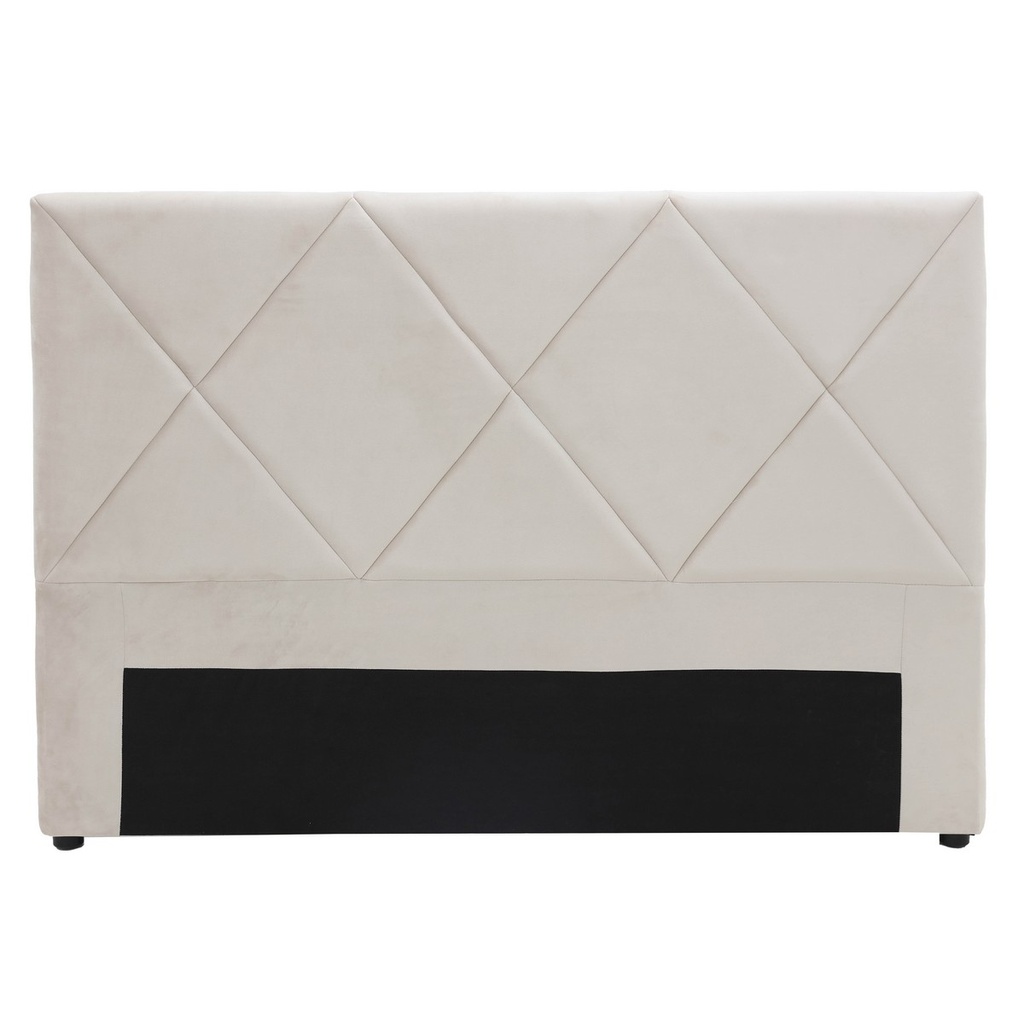 METRO DIAMOND STITCHED KING/SUPER KING HEADBOARD - VELVET TAUPE