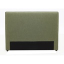 VOUGE WITH PIPED EDGE DOUBLE/QUEEN HEADBOARD - FABRIC OLIVE