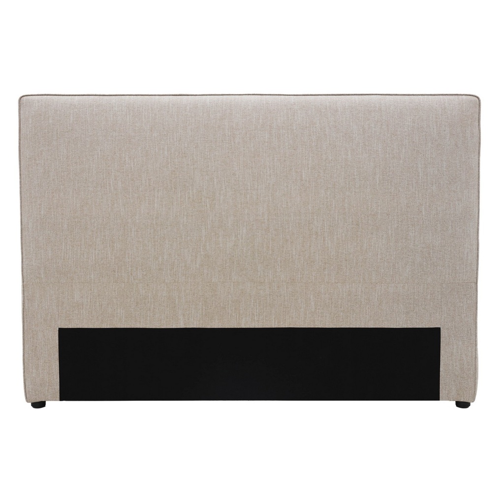 VOUGE WITH PIPED EDGE KING/SUPER KING HEADBOARD - FABRIC TAUPE
