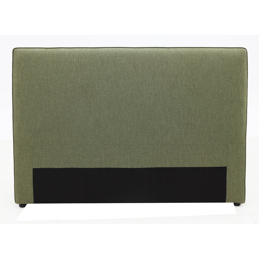 VOUGE WITH PIPED EDGE KING/SUPER KING HEADBOARD - FABRIC OLIVE