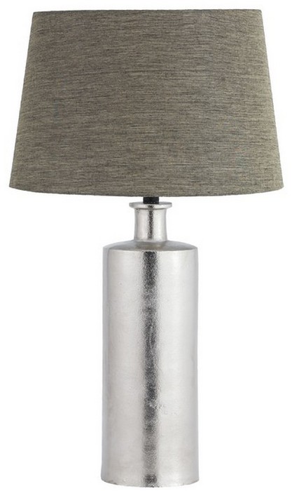TABLE LAMP WITH SHADE (LAMP - NICKEL / SHADE - SOUTH LINEN)