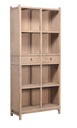 LOTUS & JADE TALL DISPLAY CABINET - RECLAIMED PINE